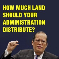 Philippine President Noynoy Aquino's family owns the 6,000 hectare Hacienda Luisita estate. Aquino has been criticized for not seriously pursuing the government's land reform program.