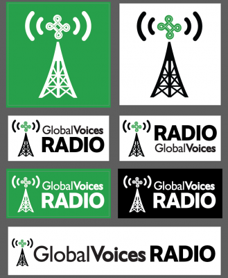 Various formats and alternate versions of the GV Radio branding. 
